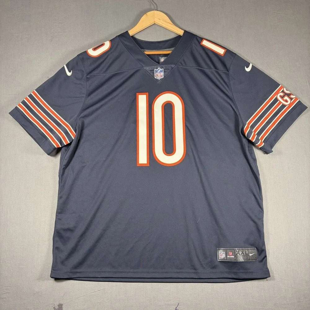 Men's Nike On Field Chicago Bears Mitchell Trubisky #10 Football Jersey XXL 2XL